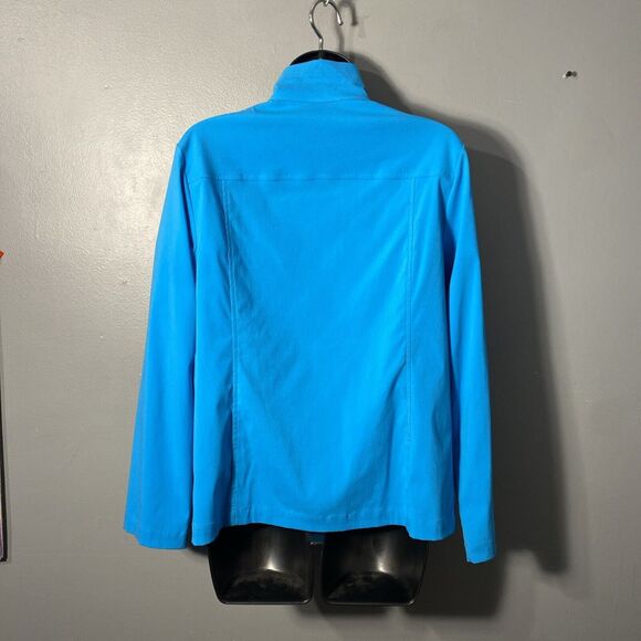 Additions By Chico's Women's Size 1 (M) Light Blue Windbreaker Jacket - Picture 3 of 5